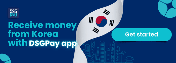 Receive Money from Korea with DSGPay app